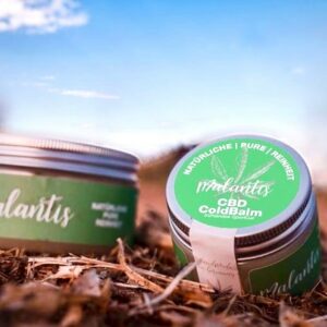 der Cold- Balm der Firma Malantis ist ein typisches CBD- Kosmetik Produkt. 