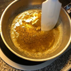 Die Herstellung von Cannabis Butter. 