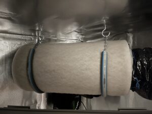 Ein Aktivkohlefilter in einem Growromm