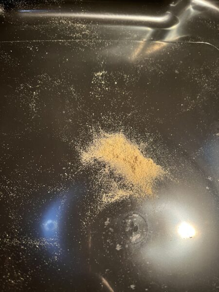 Pollen aus der Trim Bin