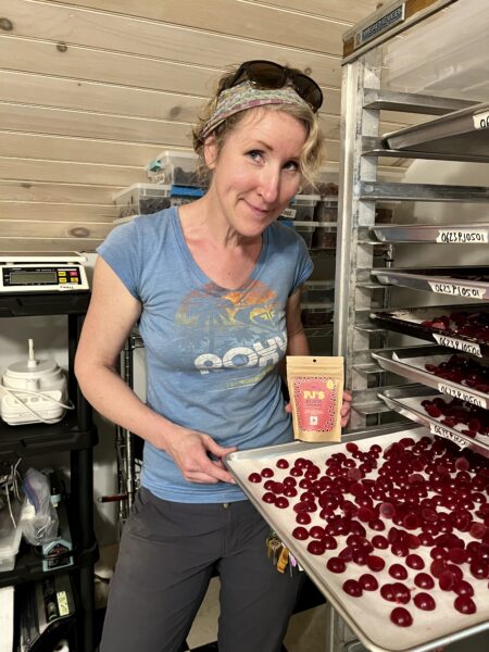 Sonja mit ihren Edibles