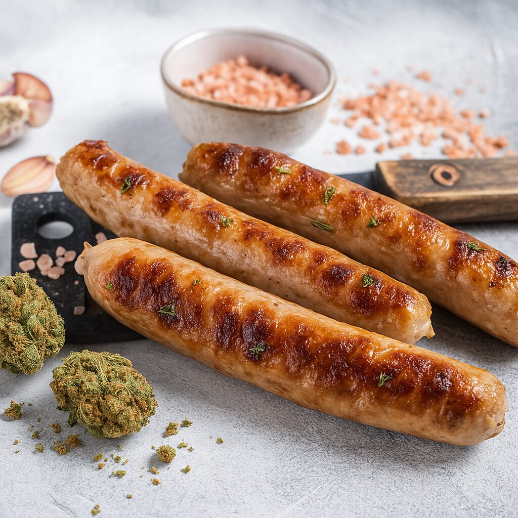 Bratwürste mit Cannabisblüten - eine leckere Cannabis Bratwurst selbst hergestellt