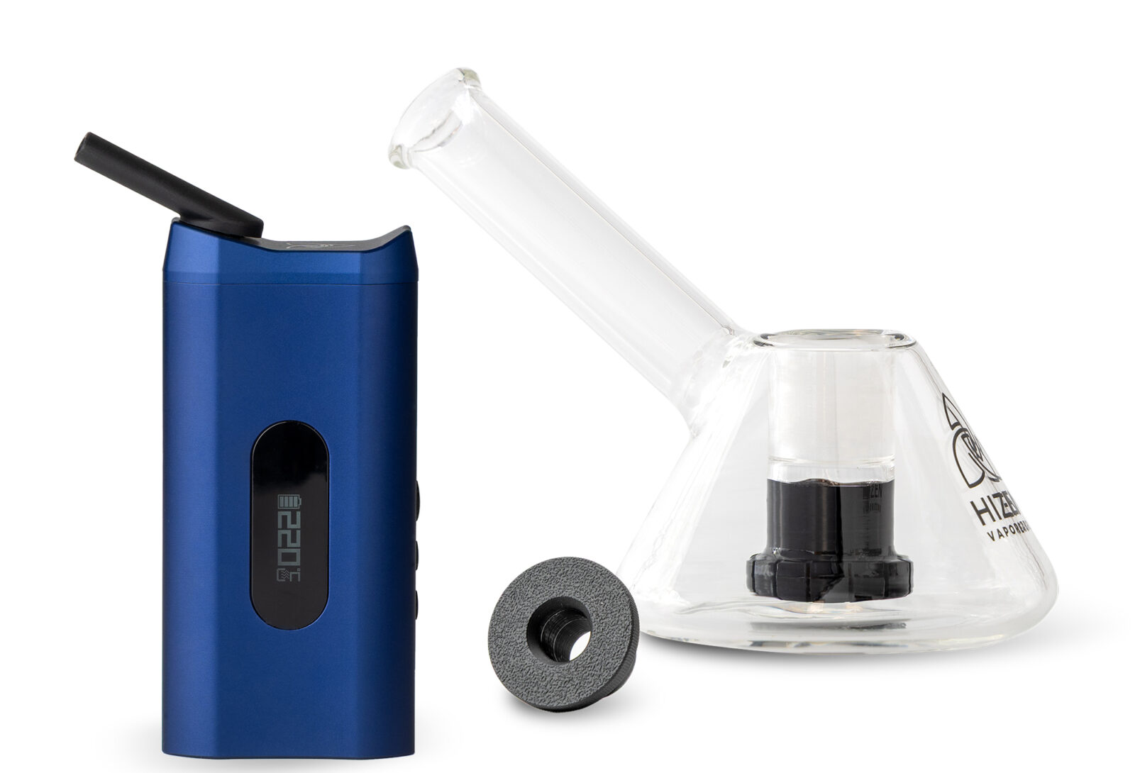 Die Vapo Bubbler Bong von HIZEN mit dem Nanu Vaporizer