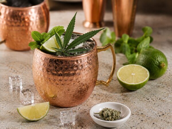 Cannabis Cocktail mit Ginger Beer und Limette: der grandiose cannabib Mule